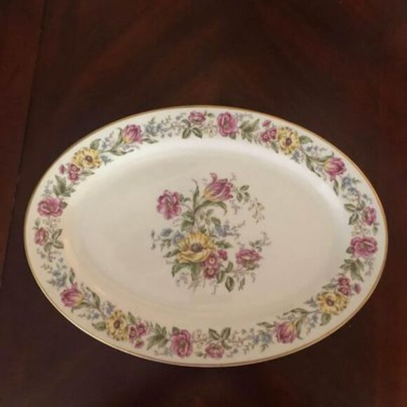7 Piece Set Royal Jackson Fine China Lady Mayfair Serving Platter & Sauce Bowls - Picture 2 of 9